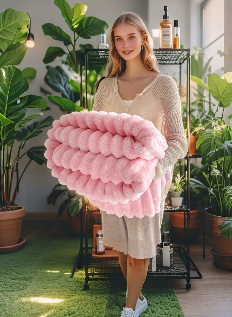 Ultra Soft Bunny-Plush Throw Blanket