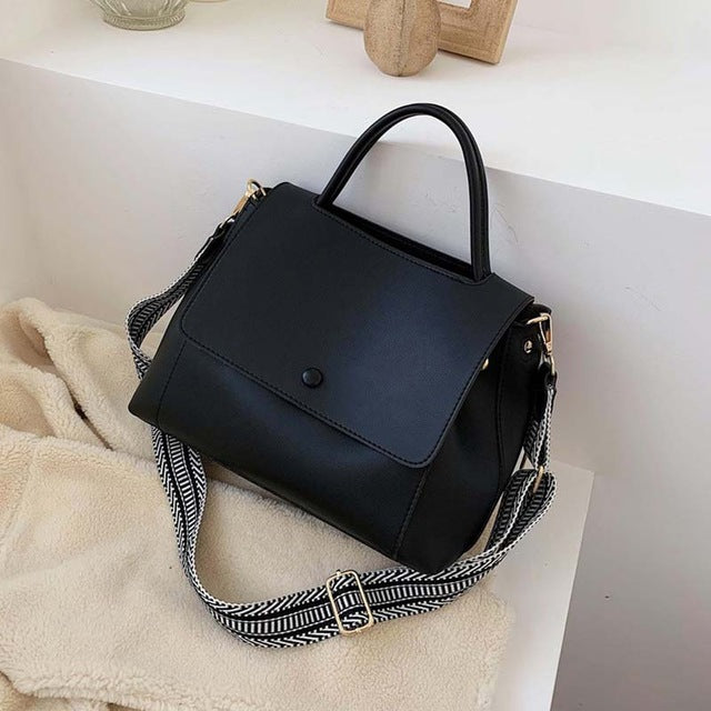 Casual Simple Leather Crossbody Bag