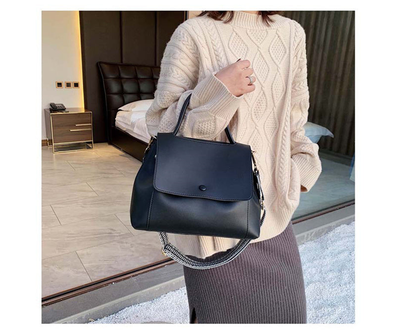 Casual Simple Leather Crossbody Bag