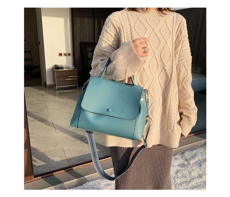 Casual Simple Leather Crossbody Bag