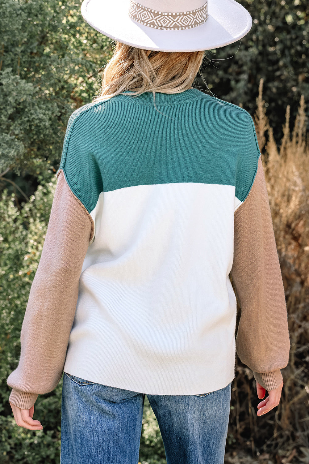 Ribbed Knit Baggy Sweater