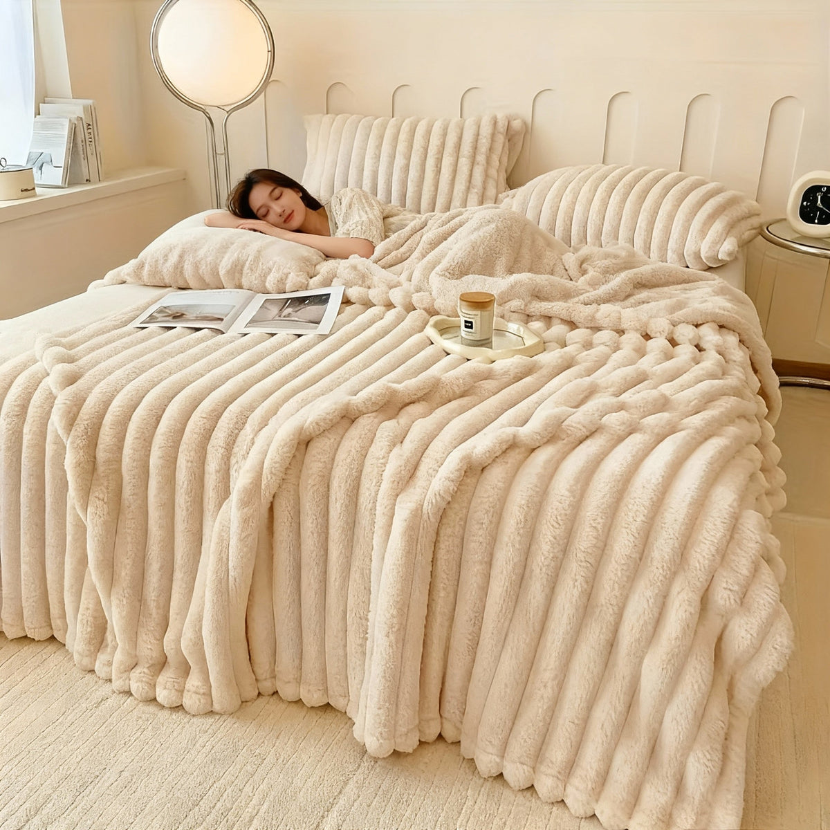 Ultra Soft Bunny-Plush Throw Blanket