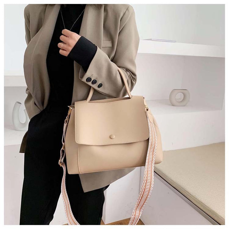 Casual Simple Leather Crossbody Bag