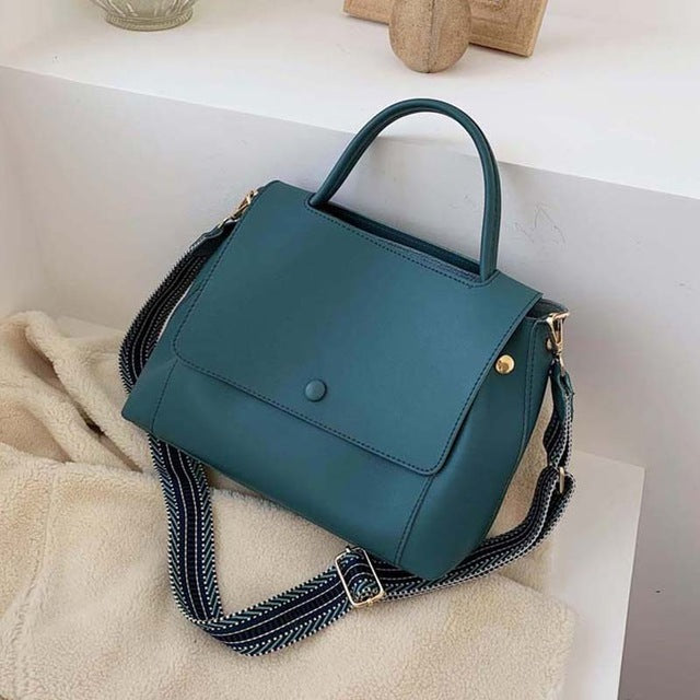 Casual Simple Leather Crossbody Bag