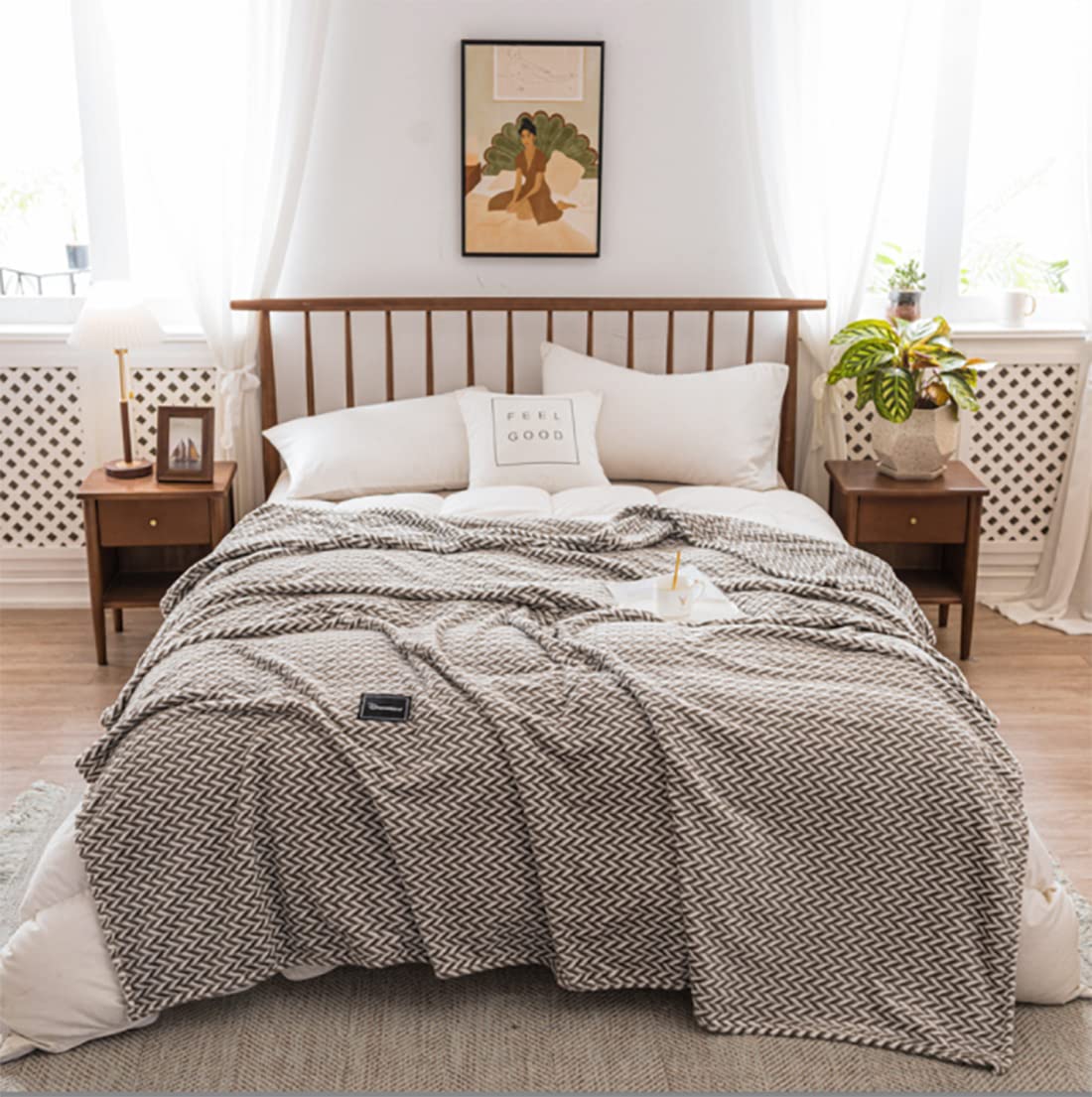 Fennco Styles Braided Throw Blanket