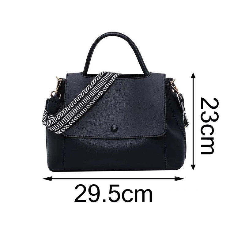 Casual Simple Leather Crossbody Bag