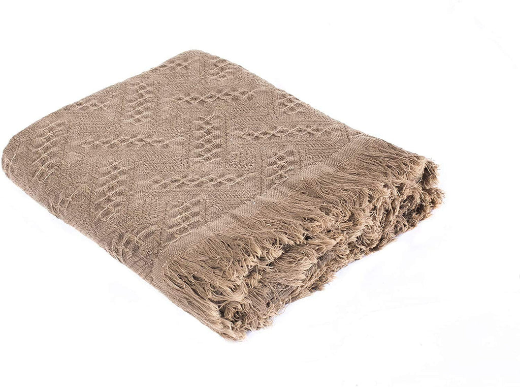 Lightweight Cotton Throw Blanket