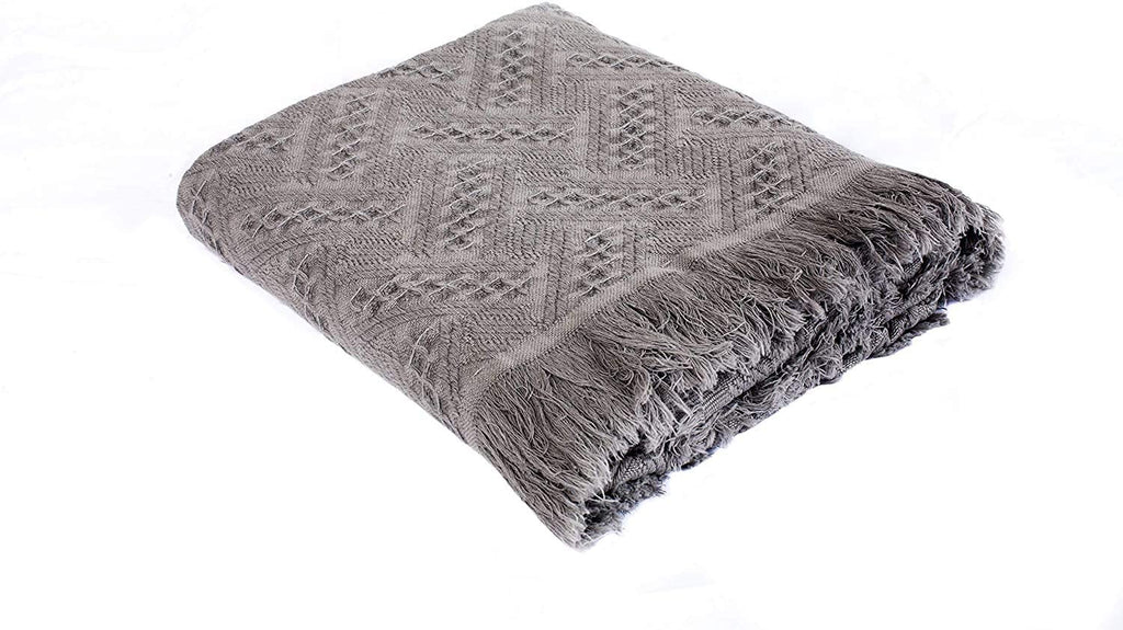 Lightweight Cotton Throw Blanket