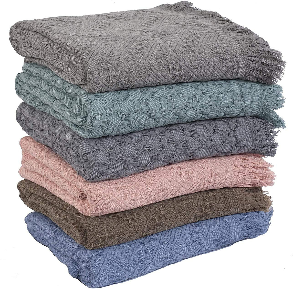 Lightweight Cotton Throw Blanket
