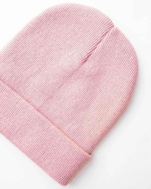Classic Silent Cuffed Beanie, Pearl Pink