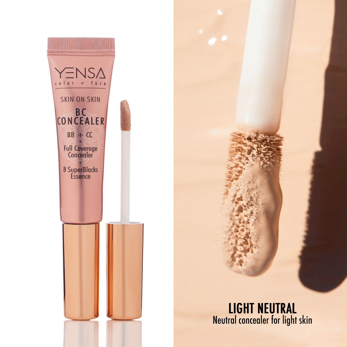 BB + CC Full Coverage Hyaluronic Serum Concealer