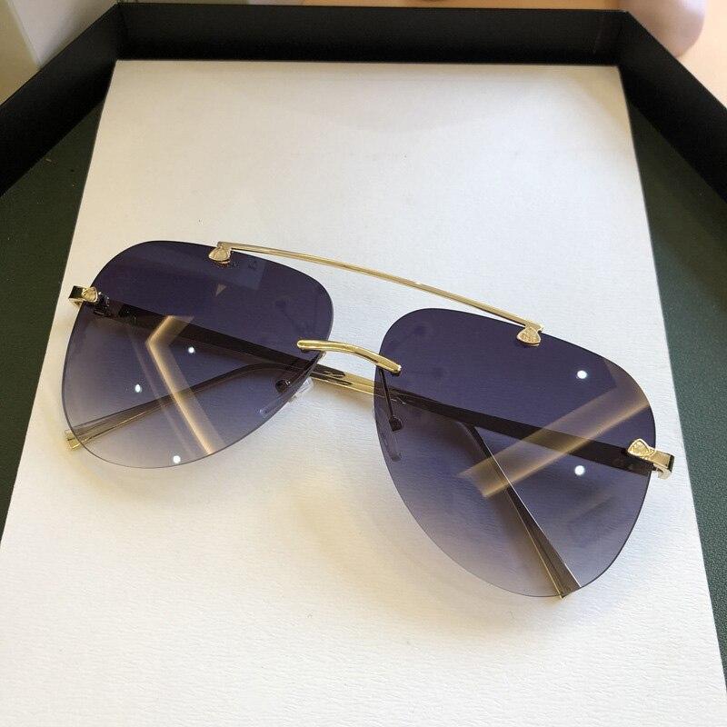 Metal Rimless Sunglasses