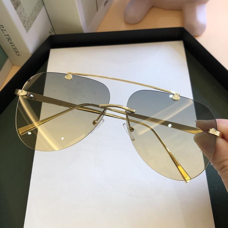 Metal Rimless Sunglasses