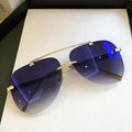 Metal Rimless Sunglasses