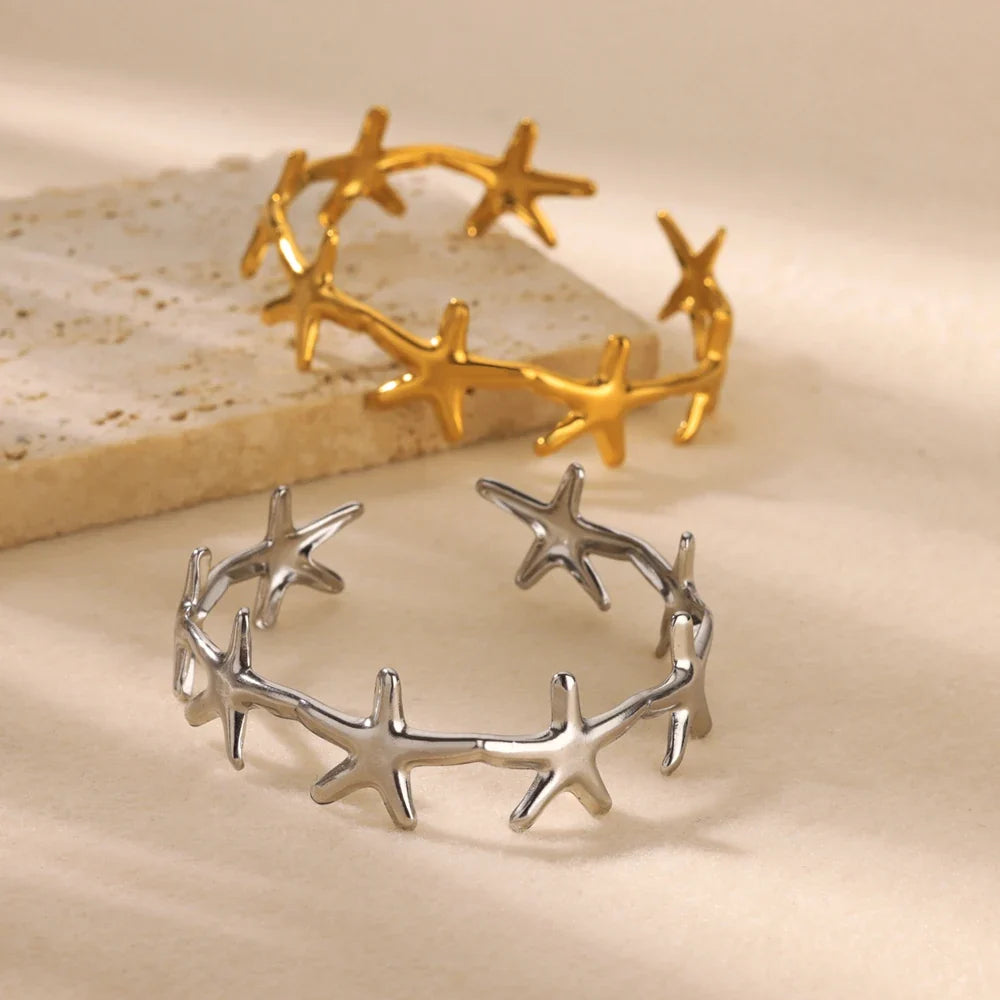Minimalist Starfish Bangles