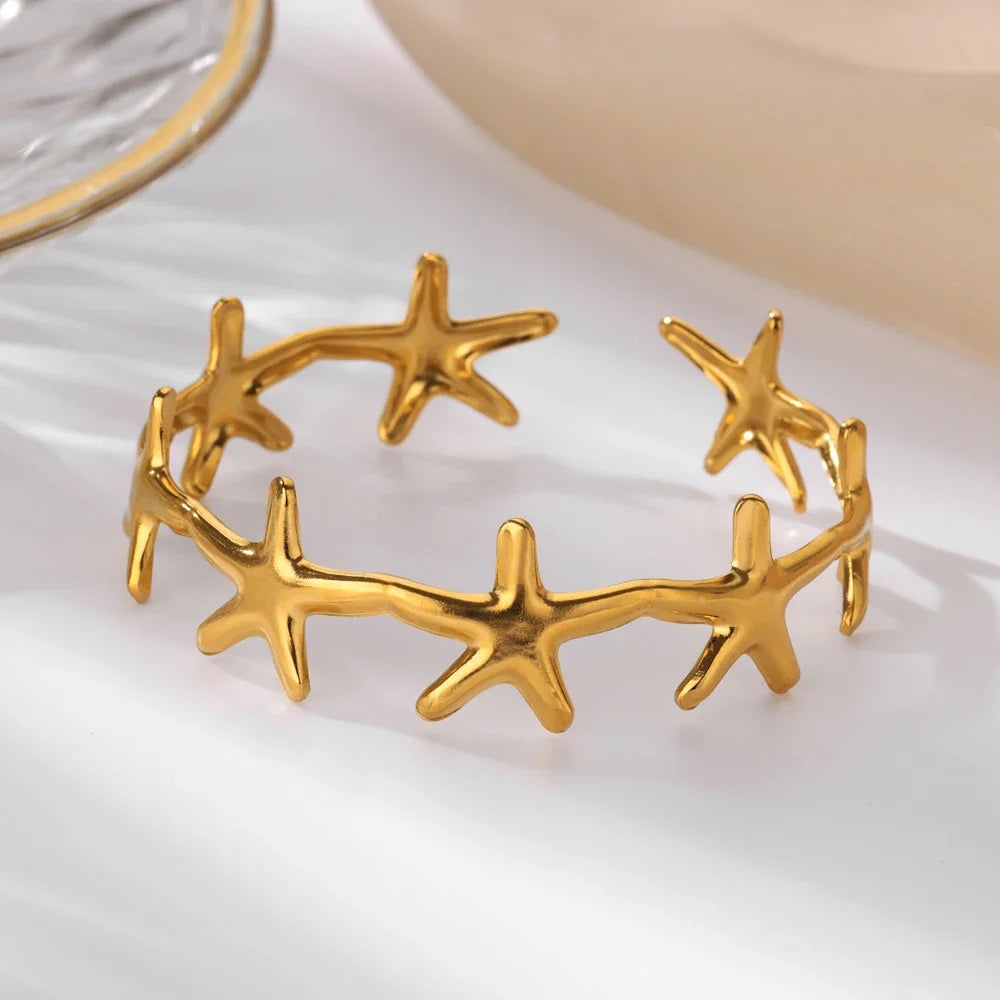 Minimalist Starfish Bangles