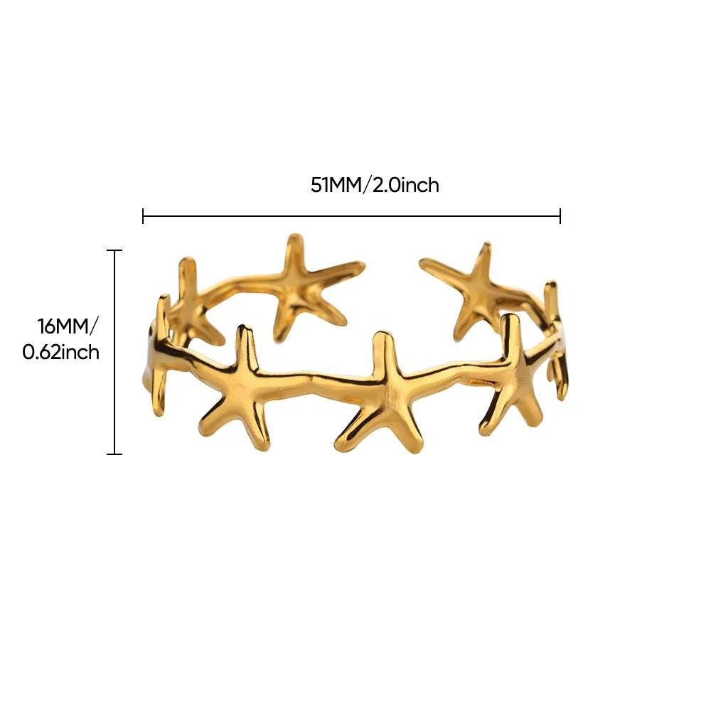 Minimalist Starfish Bangles