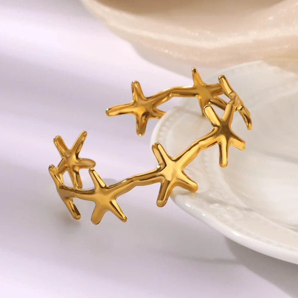 Minimalist Starfish Bangles