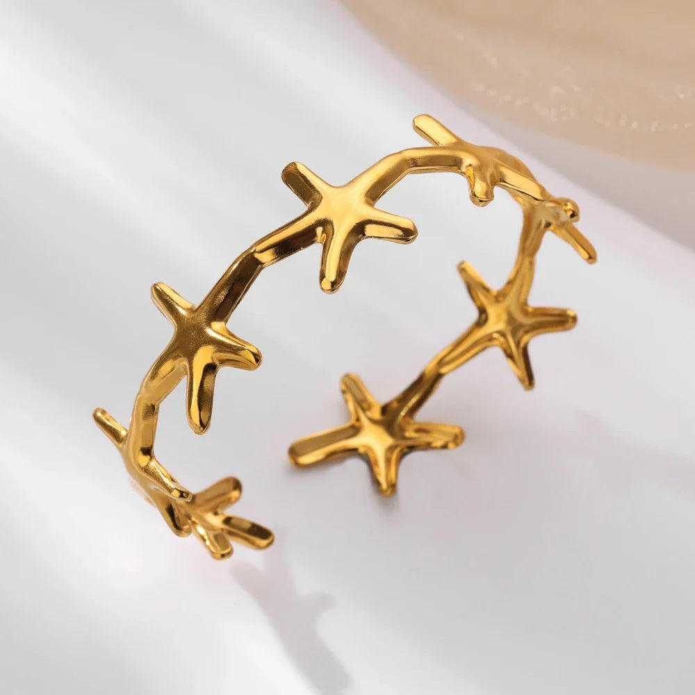 Minimalist Starfish Bangles