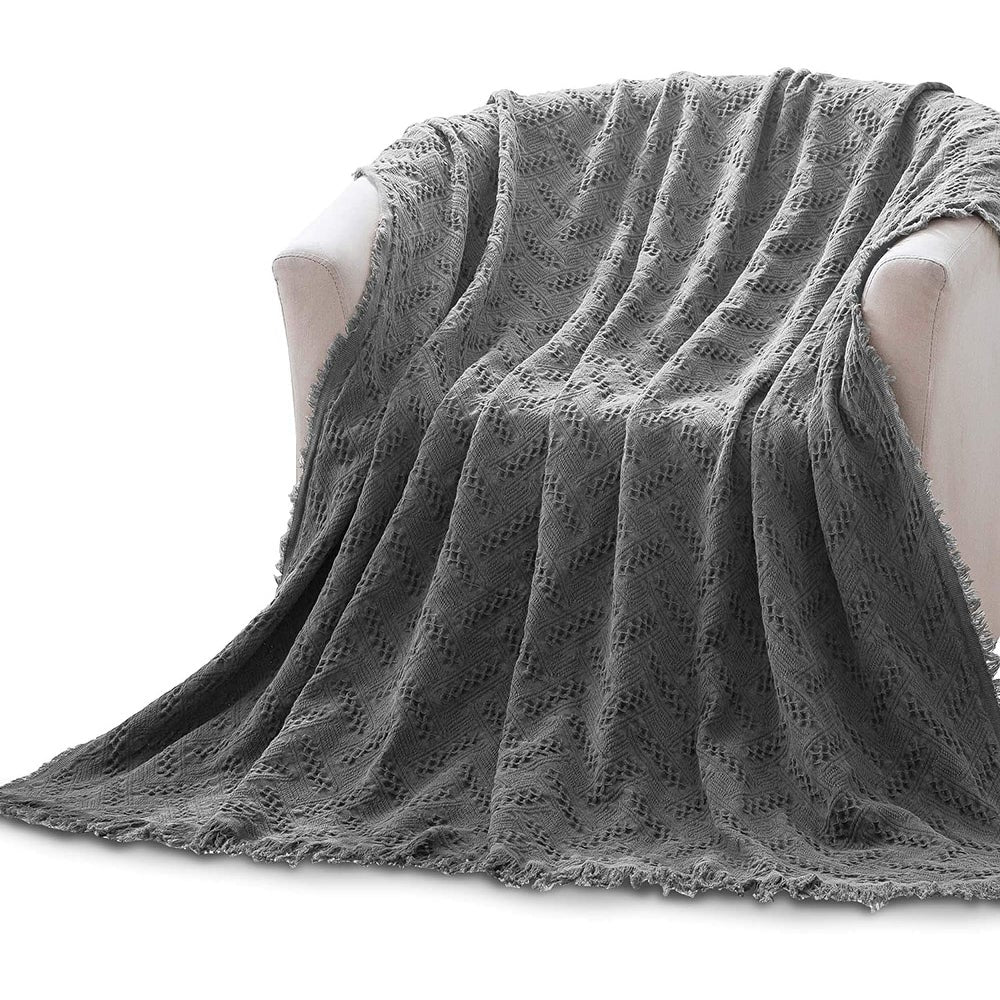Lightweight Cotton Throw Blanket