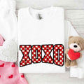 XOXO Checkered Valentine Sweatshirt