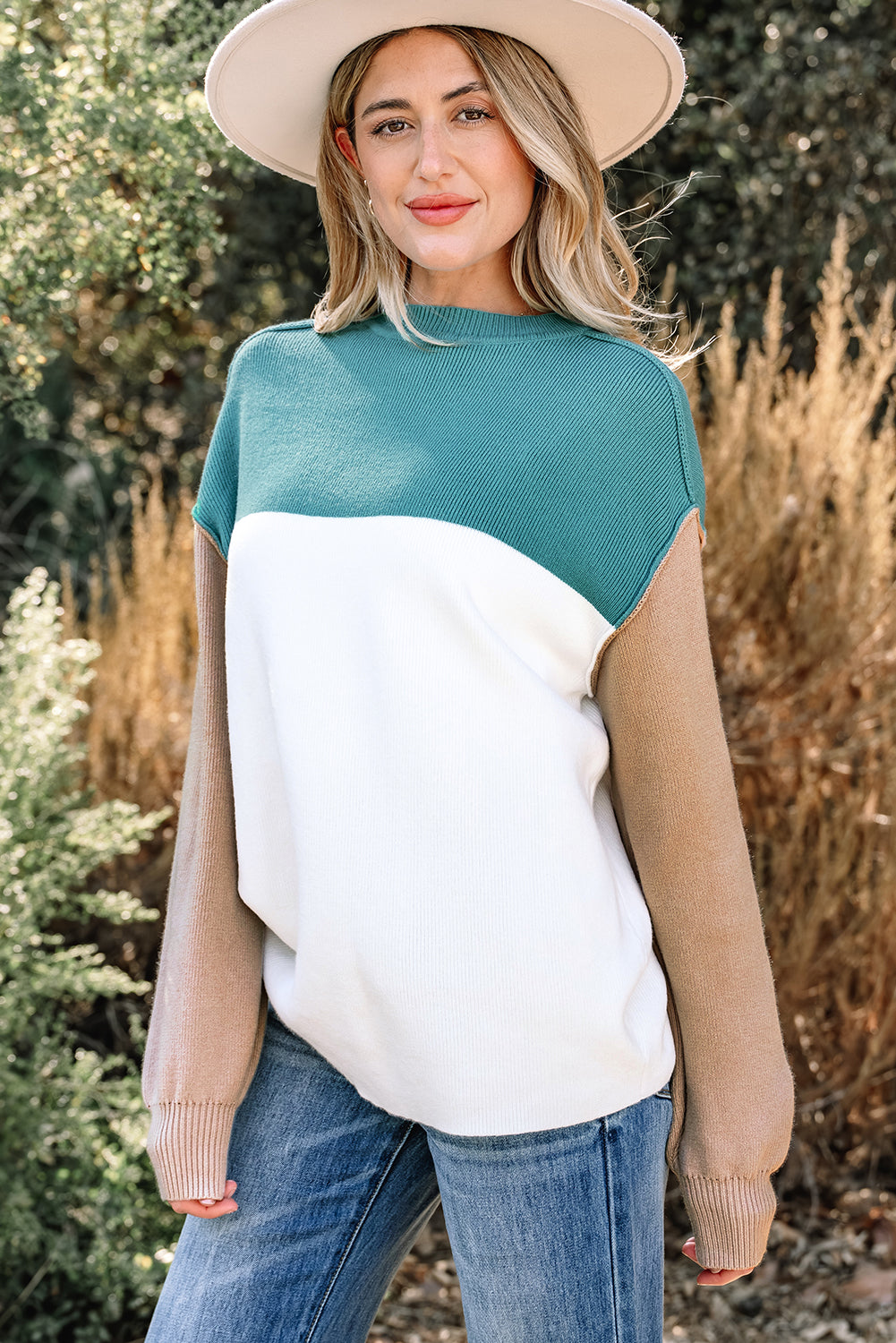 Ribbed Knit Baggy Sweater