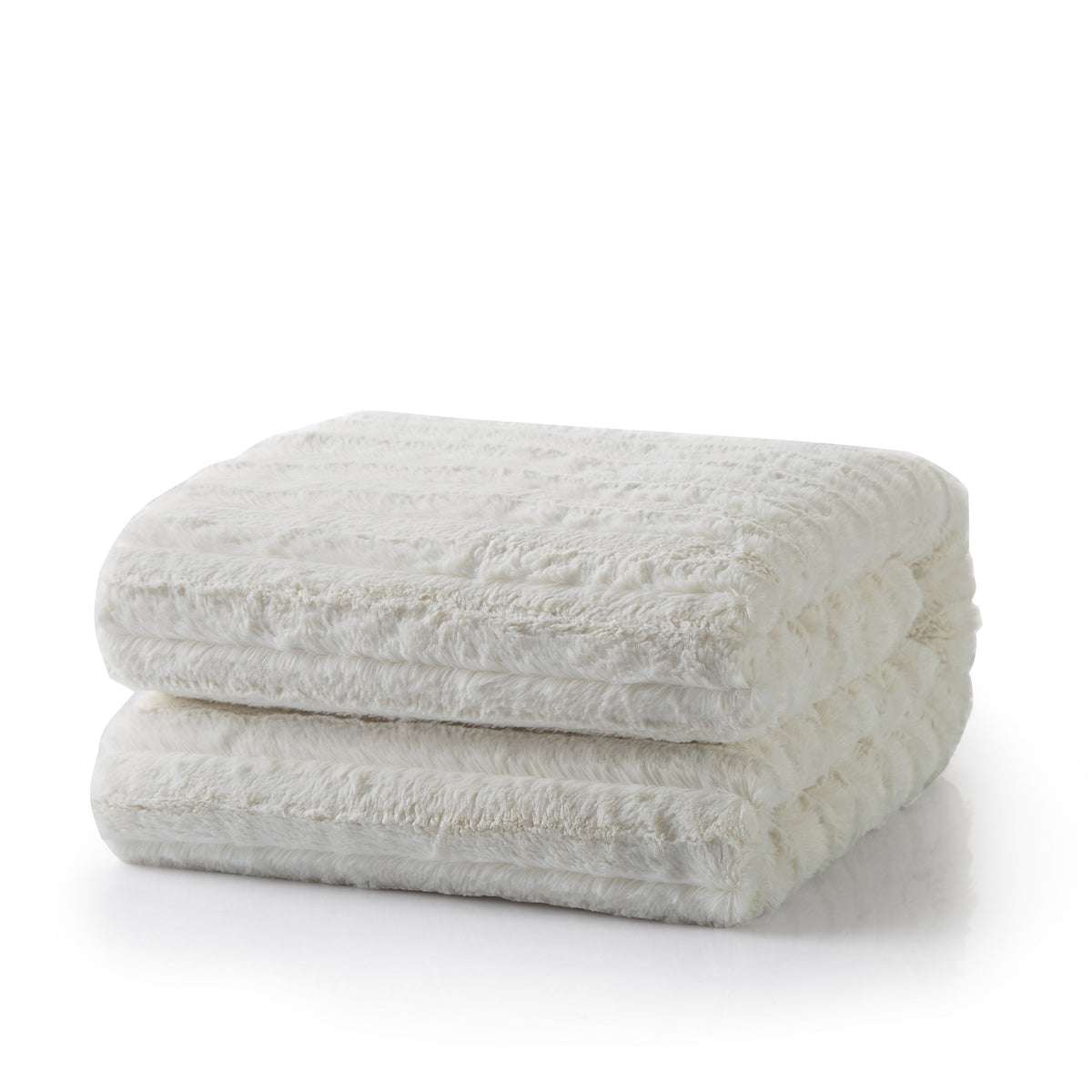 Polar Faux Fur with Sherpa Throw Blanket