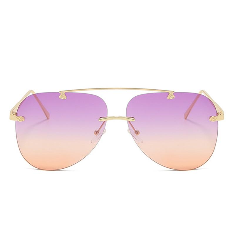 Metal Rimless Sunglasses