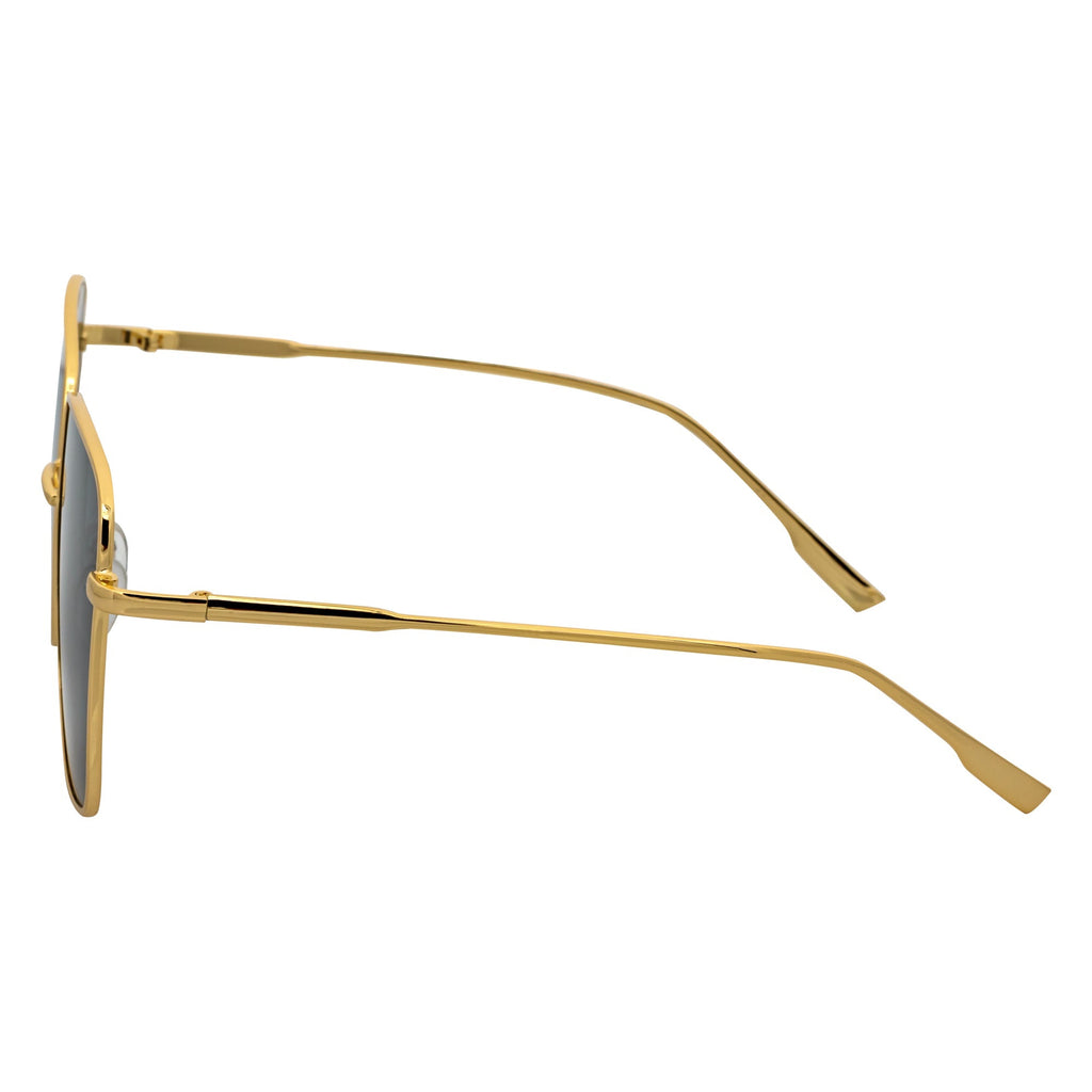 JOSEI - Oversize Metal Square Sunglasses