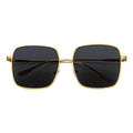 JOSEI - Oversize Metal Square Sunglasses