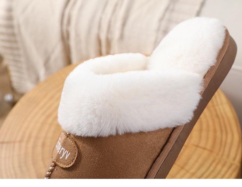 Women Fur Slippers Winter